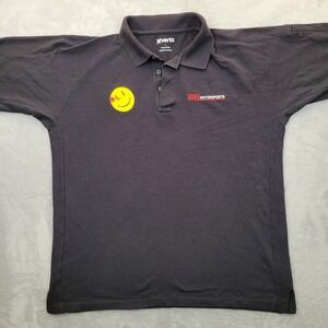 Vertx Shirt Men Large Polo Performance TRO Motor Sports Smiley Racing Team Adult